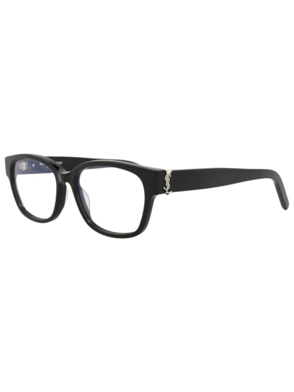 New Saint Laurent Women's Eyeglasses Square Rectangle Acetate Frame Black Black
